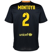Barcelona Third Shirt 2013/14 with Montoya 2 printing