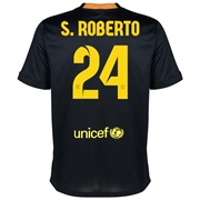 Barcelona Third Shirt 2013/14 with S.Roberto 24 printing