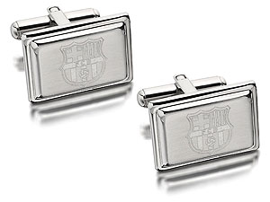 Stainless Steel Barcelona FC Swivel Cufflinks  - 102619