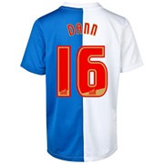 Blackburn Rovers Home Shirt 2013/14 with Dann 16 printing