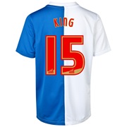 Blackburn Rovers Home Shirt 2013/14 with King 15 printing