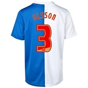 Blackburn Rovers Home Shirt 2013/14 with Olsson 3 printing