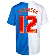 Blackburn Rovers Home Shirt 2013/14 with Pedersen 12 printing