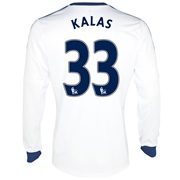 Chelsea Away Shirt 2013/14 - Long Sleeved - Kids with Kalas 33 printing