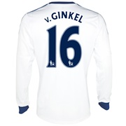 Chelsea Away Shirt 2013/14 - Long Sleeved - Kids with v.Ginkel 16 printing