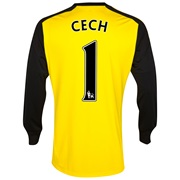 Chelsea Home Goalkeeper Shirt 2013/14 kids with Cech 1 printing