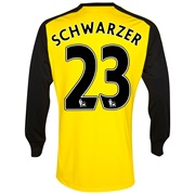 Chelsea Home Goalkeeper Shirt 2013/14 with Schwarzer 23 printing