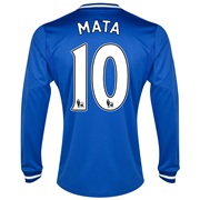 Chelsea Home Shirt 2013/14 - Long Sleeve - Kids with Mata 10 printing