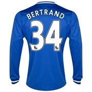 Chelsea Home Shirt 2013/14 - Long Sleeve with Bertrand 34 printing