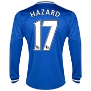 Chelsea Home Shirt 2013/14 - Long Sleeve with Hazard 17 printing