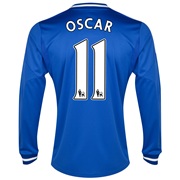 Chelsea Home Shirt 2013/14 - Long Sleeve with Oscar 11 printing