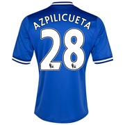 Chelsea Home Shirt 2013/14 - Outsize with Azpilicueta 28 printing