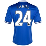 Chelsea Home Shirt 2013/14 - Outsize with Cahill 24 printing