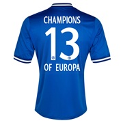 Chelsea Home Shirt 2013/14 - Outsize with Champions of Europa 13 printing
