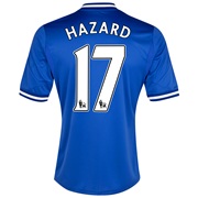 Chelsea Home Shirt 2013/14 - Outsize with Hazard 17 printing