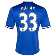 Chelsea Home Shirt 2013/14 - Outsize with Kalas 33 printing