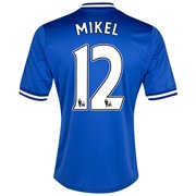 Chelsea Home Shirt 2013/14 - Outsize with Mikel 12 printing