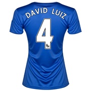 Chelsea Home Shirt 2013/14- Womens with David Luiz 4 printing