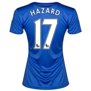 Chelsea Home Shirt 2013/14- Womens with Hazard 17 printing