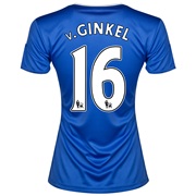 Chelsea Home Shirt 2013/14- Womens with v.Ginkel 16 printing