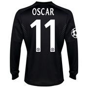 Chelsea UEFA Champions League Third Shirt 2013/14 -Long Sleeve - kids with Oscar 11 printing