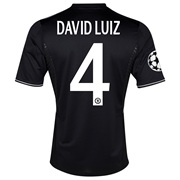 Chelsea UEFA Champions League Third Shirt 2013/14 with David Luiz 4 printing