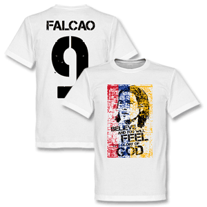 Colombia Falcao T-shirt - White