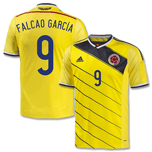 Colombia Home Falcao Garcia Shirt 2014 2015