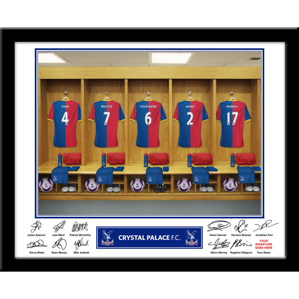 Crystal Palace FC - Personalised Dressing Room Framed Print