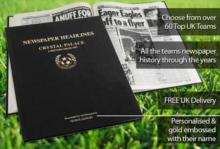 Crystal Palace Personalised Football Book