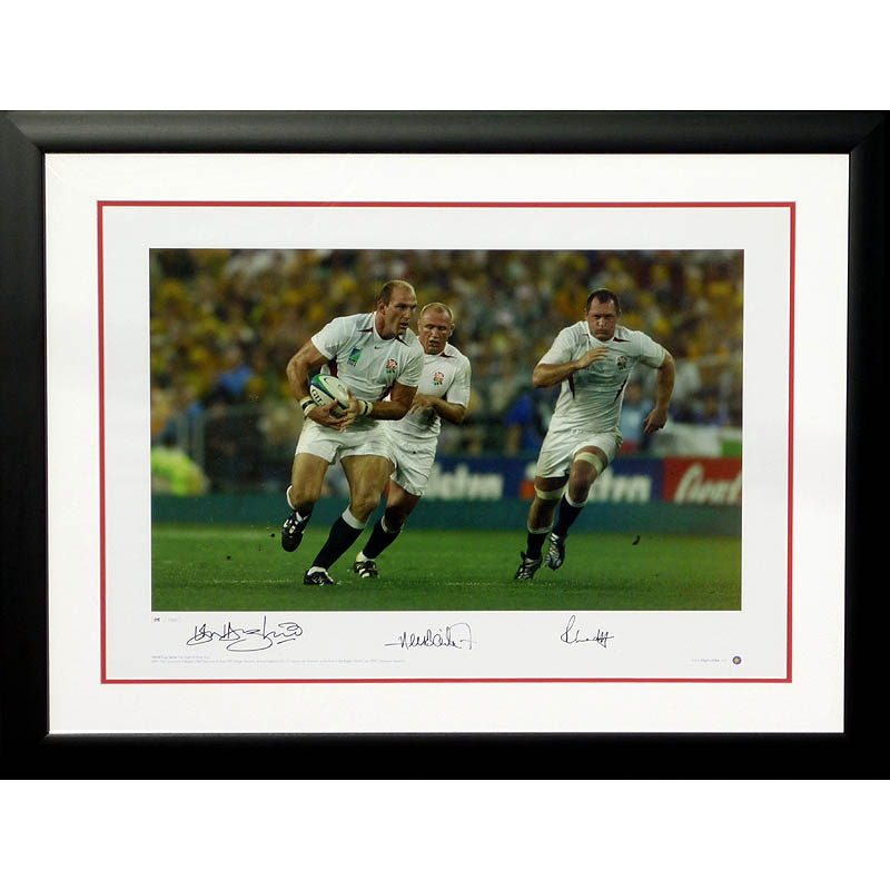 England 2003 Presentation - Signed by Hill  Back and Dallaglio