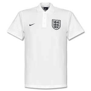 England Core Polo Shirt - White 2013 2014