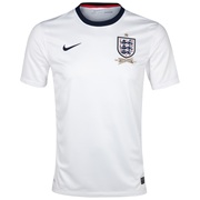 England Home Shirt 2013/14 - Mens White with Gerrard 4 printing