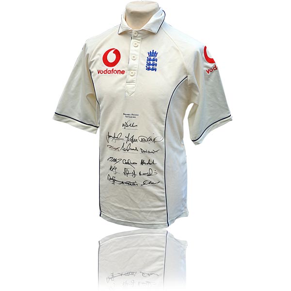 England  vs. Pakistan 2005 - Fully Signed Shirt
