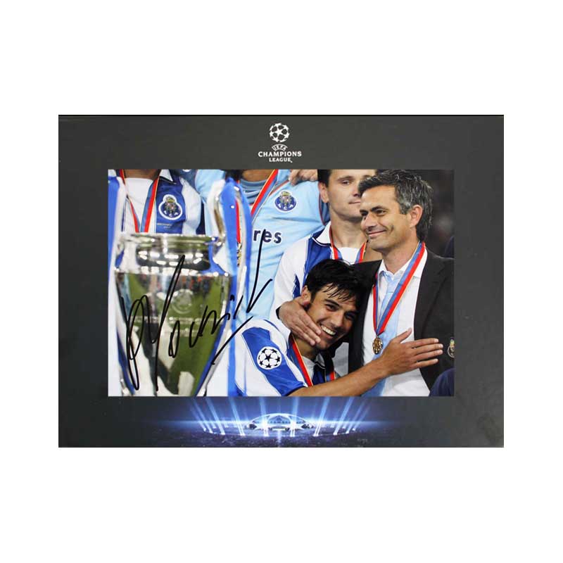Official UEFA Champions League Jose Mourinho Signed Photo: Porto Winners
