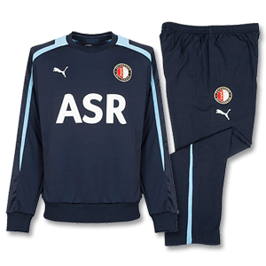 12-13 Feyenoord Sweat Training Suit - Navy