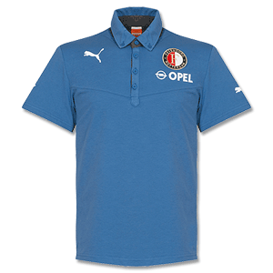 Feyenoord Blue Cotton Polo Shirt 2013 2014