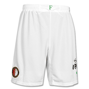Feyenoord White Away Shorts 2013 2014
