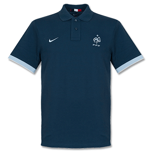 France Authentic GS Polo Shirt - Navy 2013 2014