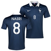 France Home Shirt 2013/15 Navy with Nasri 8 printing