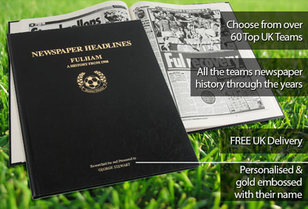 Fulham Personalised Football Book