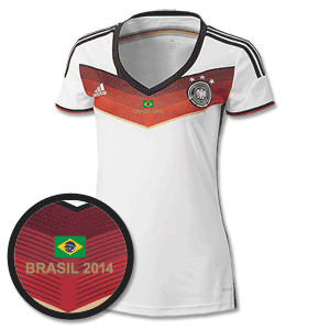 Germany Home Womens Fit Shirt 2014 2015 Ine Free Brazil 2014 MDT