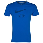 Inter Milan Basic T-Shirt - Royal Blue/Dk Grey Heather