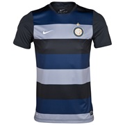 Inter Milan Squad Pre Match Top - Black/White Black