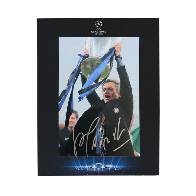 Official UEFA Champions League Jose Mourinho Signed Photo: Inter Milan Master