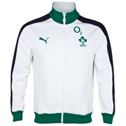 Ireland Rugby T7 Track Jacket - White/New Navy/Powder Green