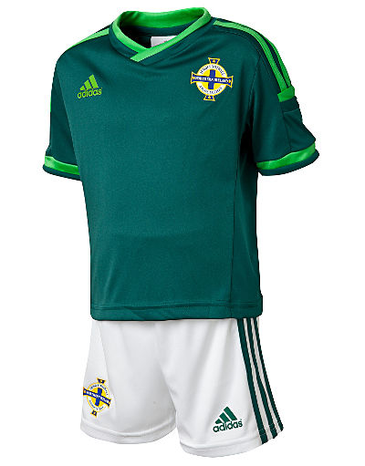 adidas Northern Ireland 2014 Mini Home Kit