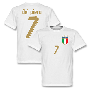 2006 Italy Del Piero T-shirt - White