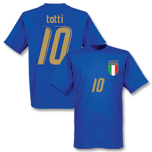 2006 Italy Totti T-shirt - Royal
