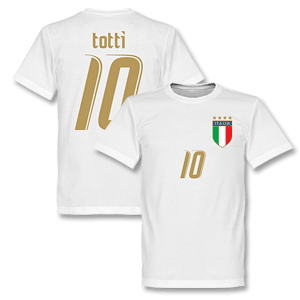 2006 Italy Totti T-shirt - White